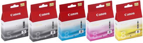 Canon Canon Pixma IP5100 OE PGI5B CLI8B CLI8C CLI8M CLI8Y